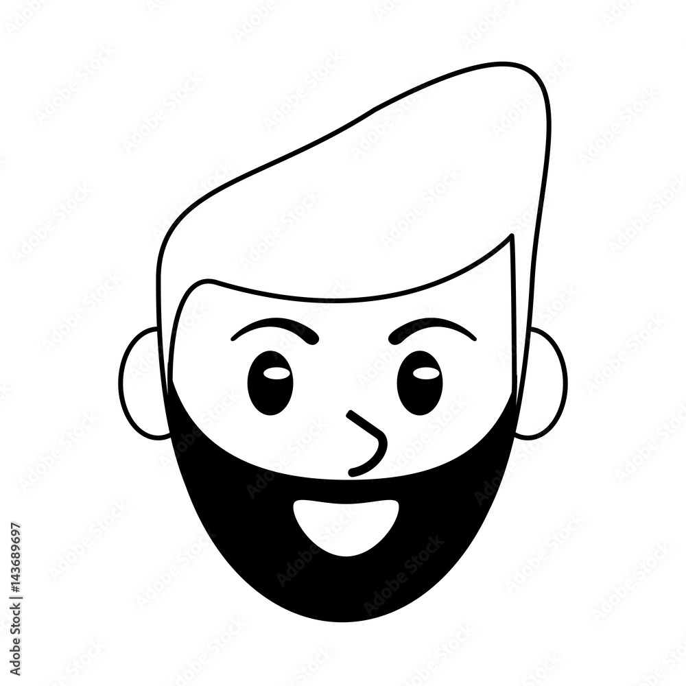 face male avatar smile outline vector illustration eps 10 face male avatar smile outline vector illustration eps 10