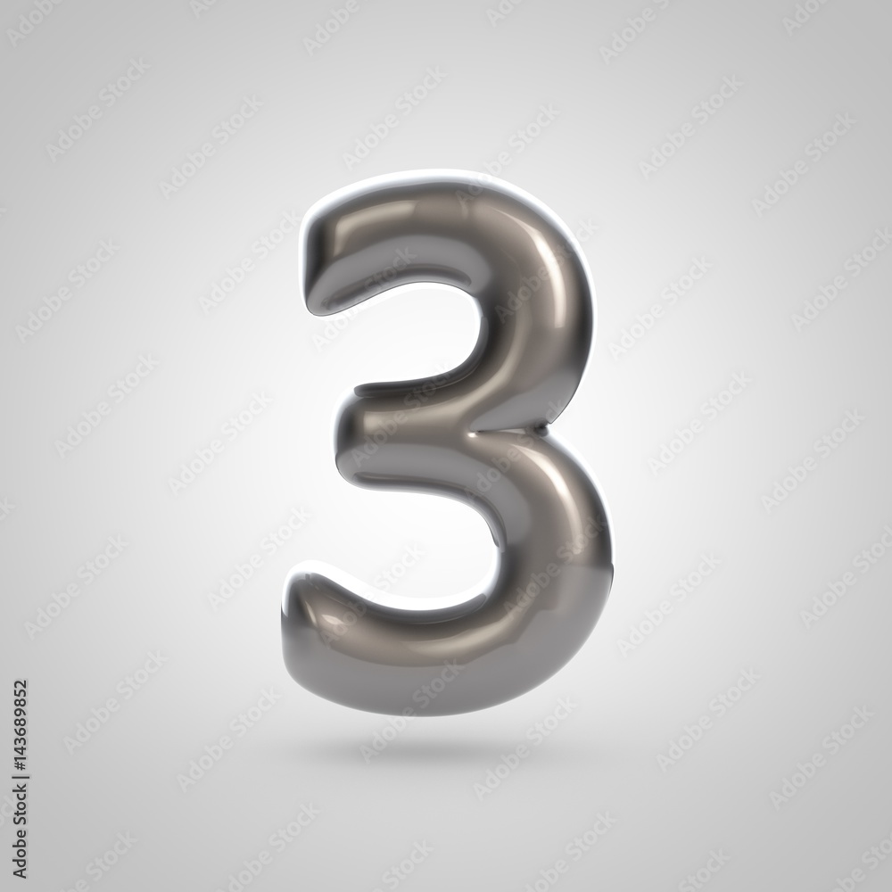 Metallic paint silver number 3 Metallic paint silver number 3