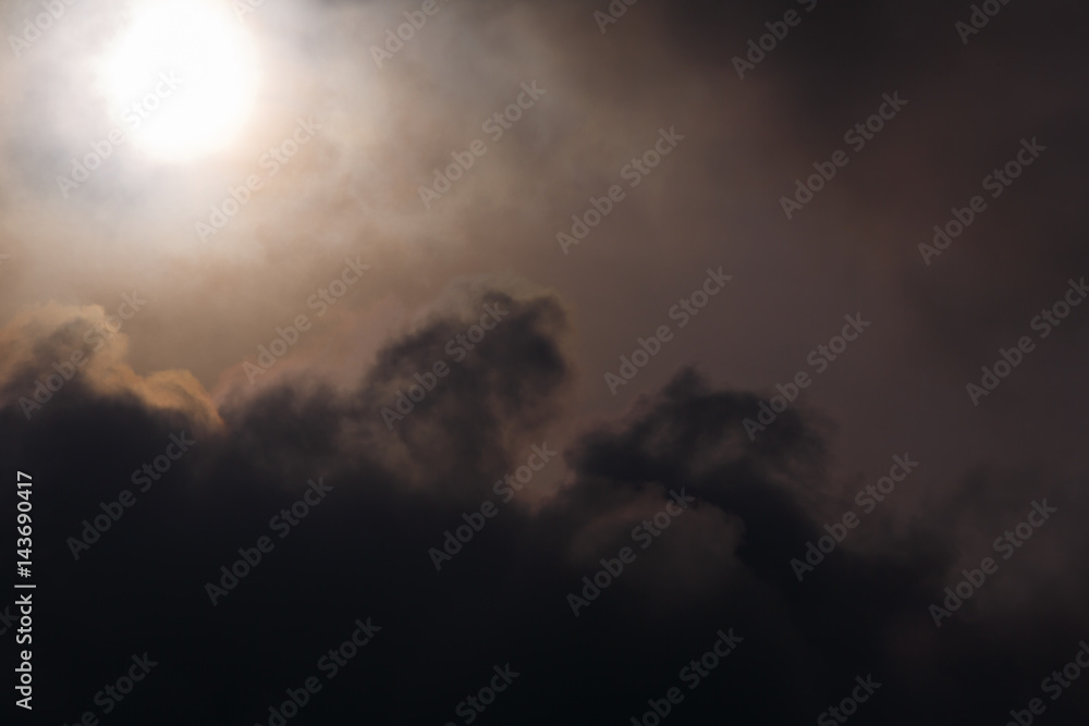 Sunrise in the clouds of Crimea Sunrise in the clouds of Crimea