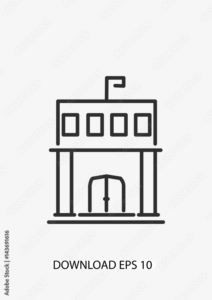 Library icon, Vector