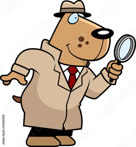 Cartoon Dog Detective