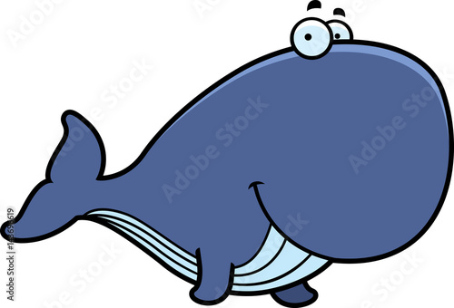 Cartoon Whale Smiling