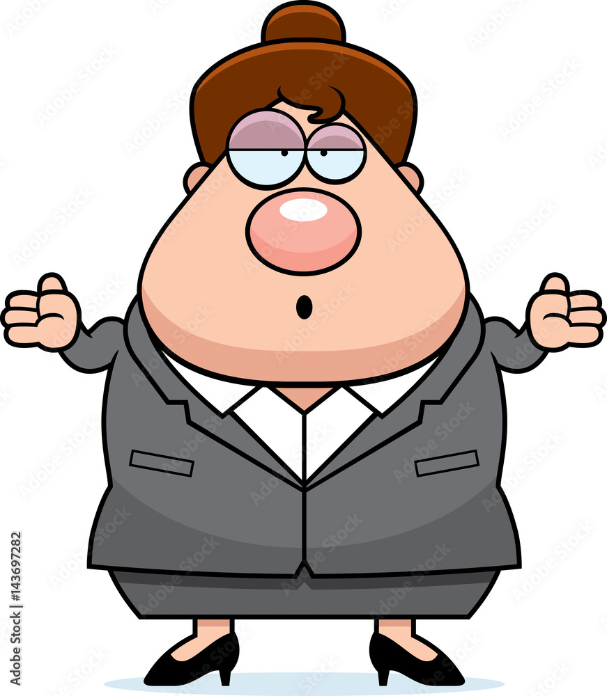 Obraz premium Confused Business Woman