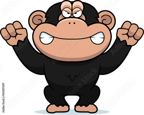 Angry Cartoon Chimp
