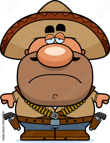 Tired Cartoon Bandito