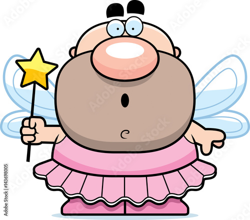 Cartoon Surprised Tooth Fairy
