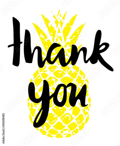 Vector thank you card