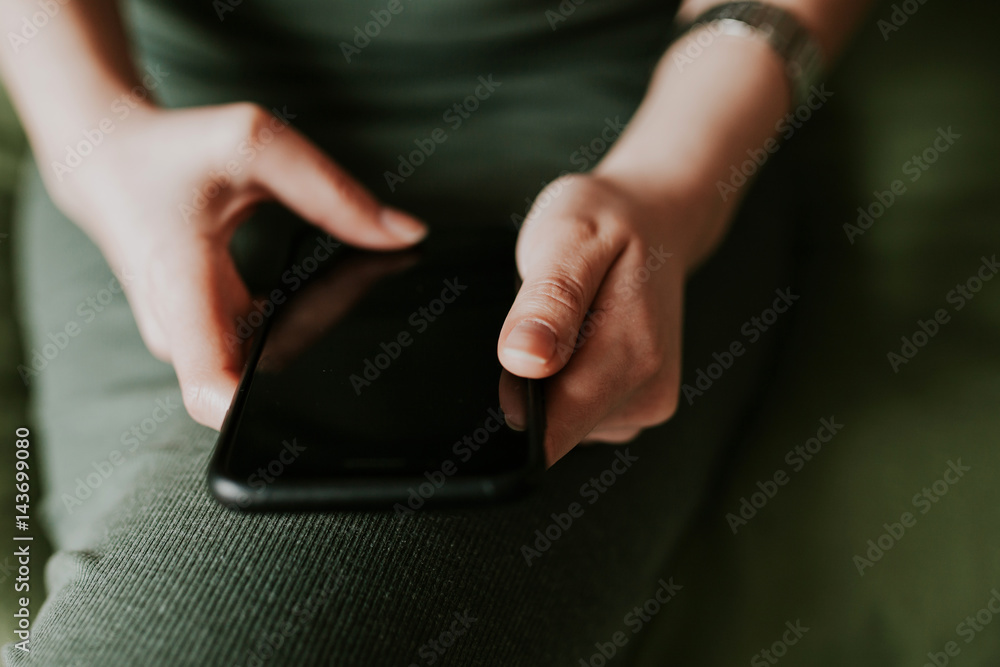 Woman using mobile smartphone. Modern or artistic concept. Close-up vintage smartphone approach. Woman using mobile smartphone. Modern or artistic concept. Close-up vintage smartphone approach.