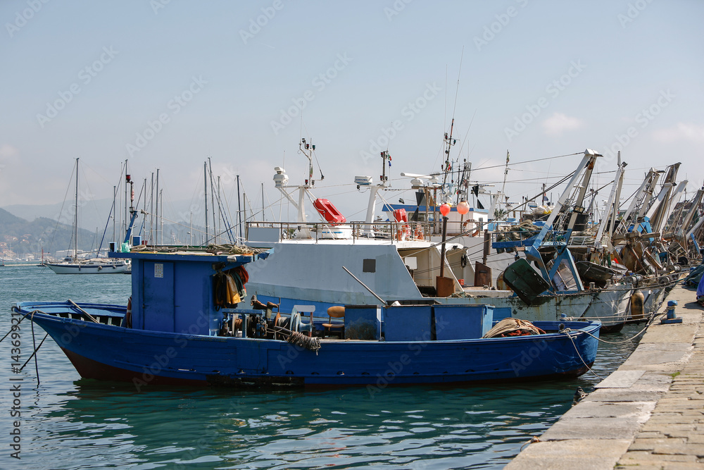 Italien, Ligurien, La Spezia, Hafenstadt, Hafen, Schiffe, Boote, Stadtansicht, Urlaub, Industriehafen