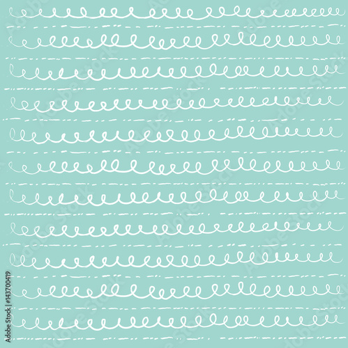 Vector illustration of abstract green wave pattern background.