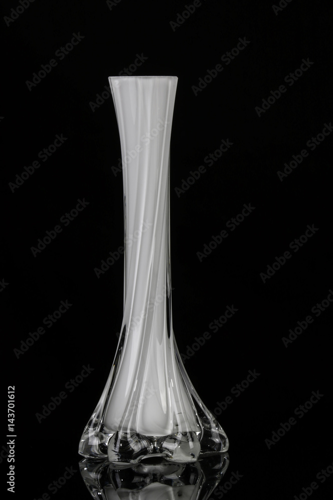 elegant white vaseon black background elegant white vaseon black background