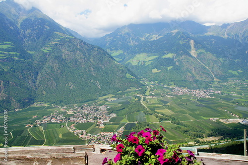 Rabland und Partschins im Vinschgau in Südtirol am Fuß der Texelgruppe
 photo