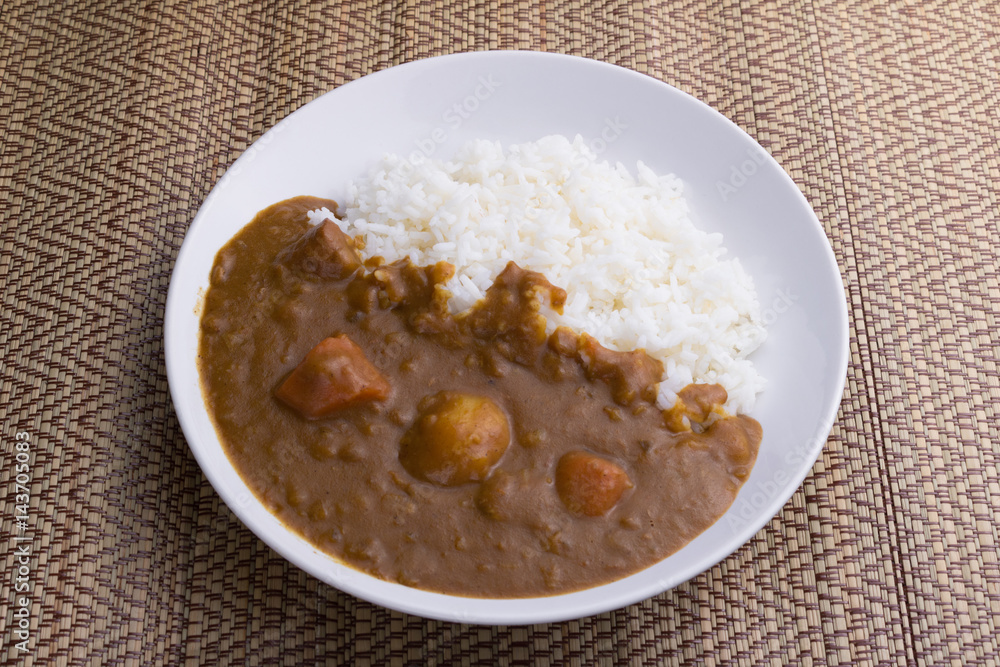 Japanese food Curry rice.