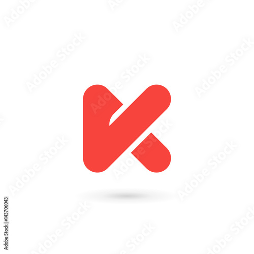 Letter K logo icon design template elements