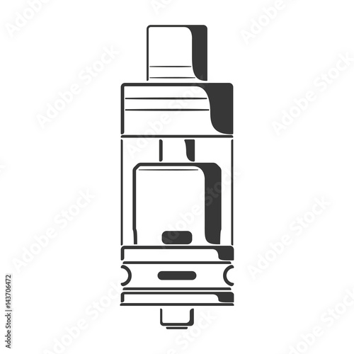 Black tank atomizer icon photo