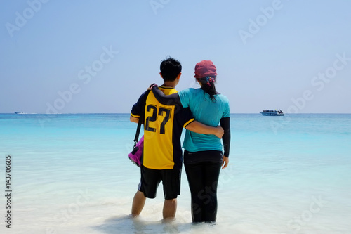 couple in vacation time