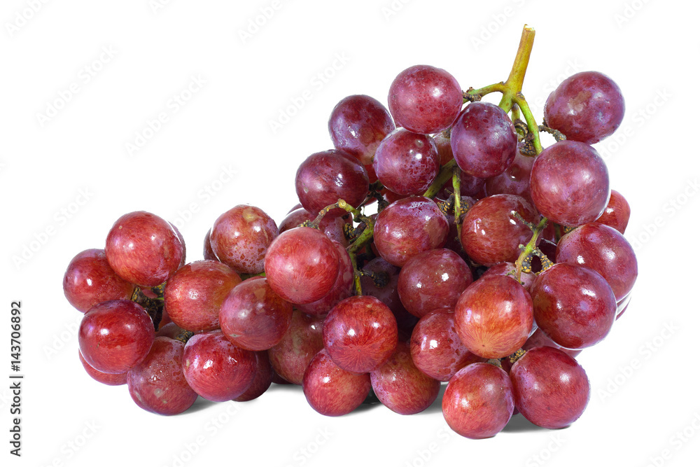 Red grape isolated on white background Red grape isolated on white background