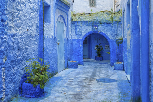 The beautiful blue medina of Chefchaouen in Morocco. © LAURA