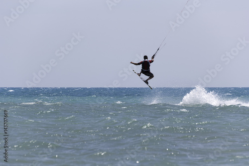 kitesurfing jump