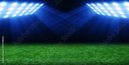 soccer stadium with lights © Alekss