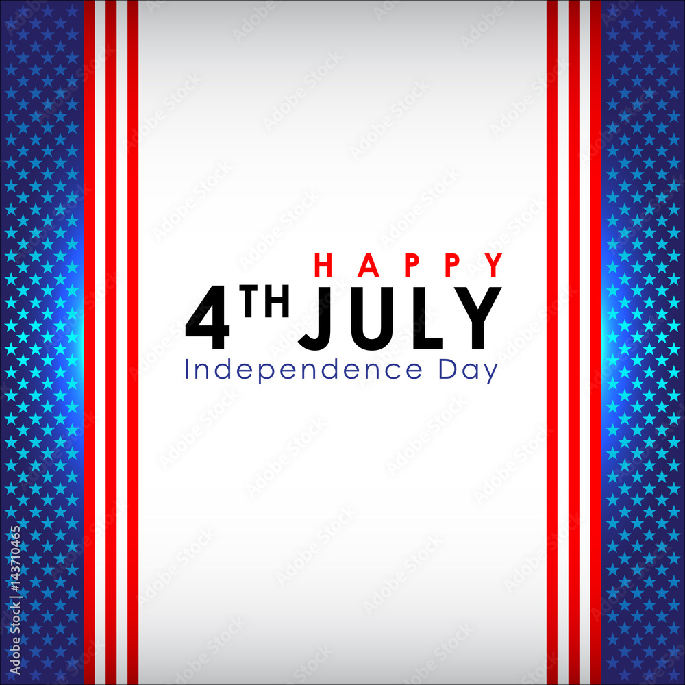 Abstract Happy 4th of July, Memorial Independence Day. Vector and Illustration, EPS 10. Abstract Happy 4th of July, Memorial Independence Day. Vector and Illustration, EPS 10.