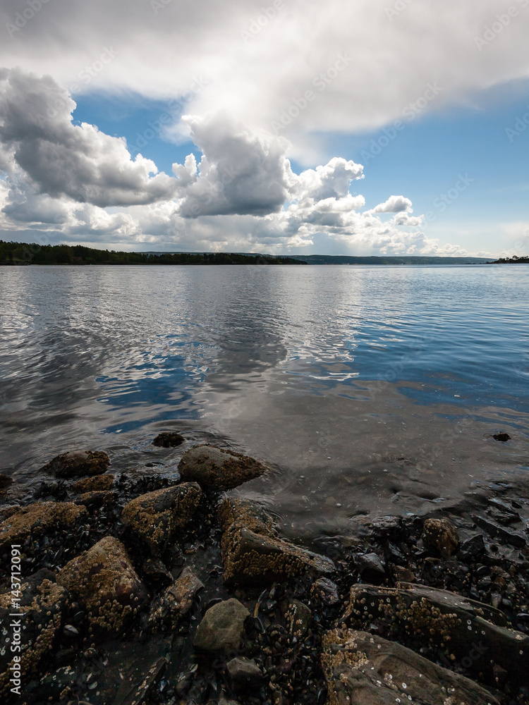 Obraz premium norway sea shore landscape view