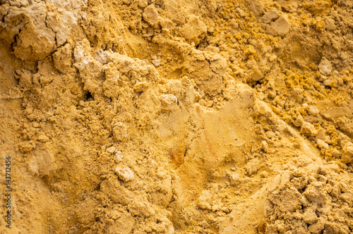Yellow river sand  background  texture