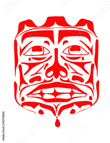 Vector illustration of the face symbol