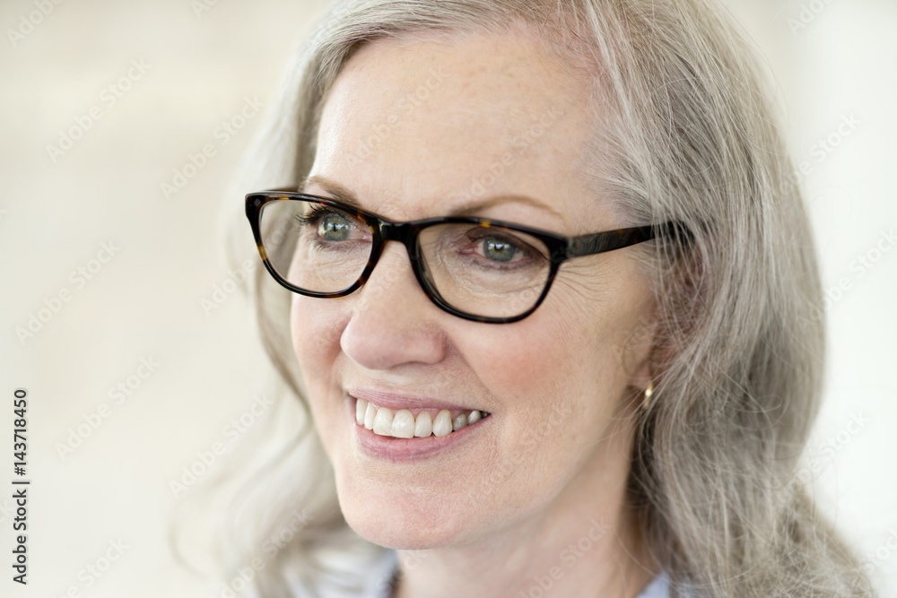 Senior woman wearing glasses Senior woman wearing glasses