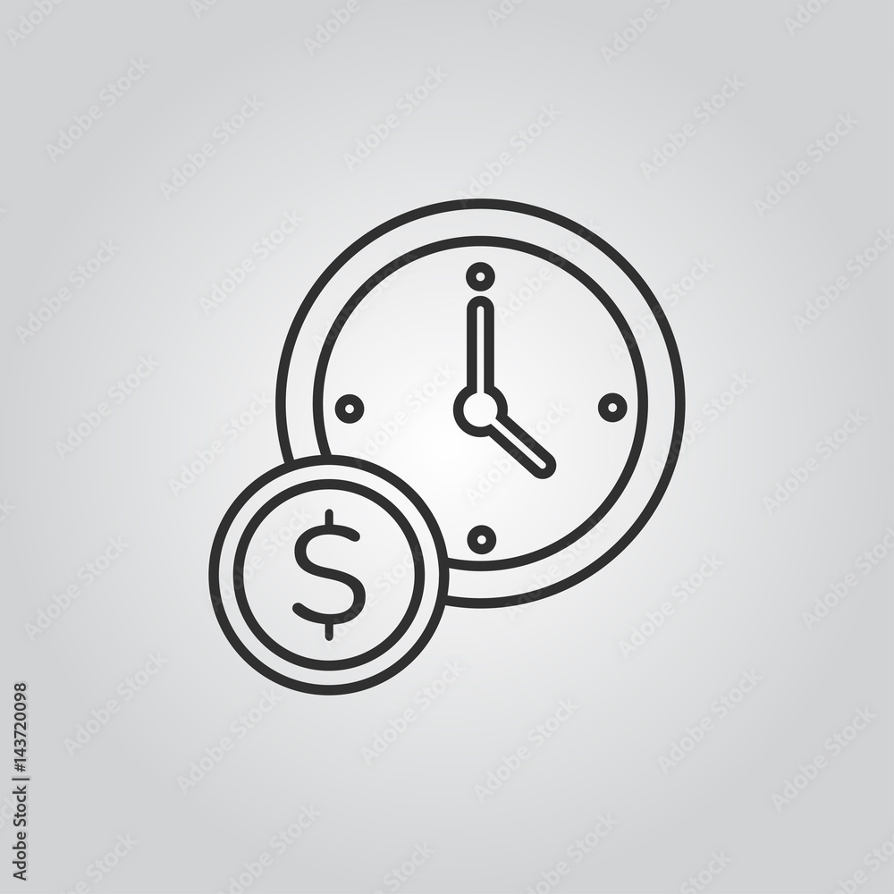 money is time icon money is time icon