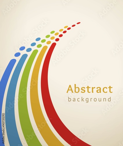 Colored stripes with circles.