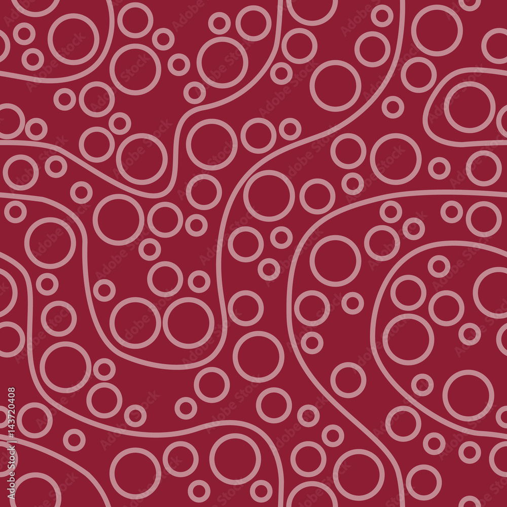 circle and curves seamless pattern