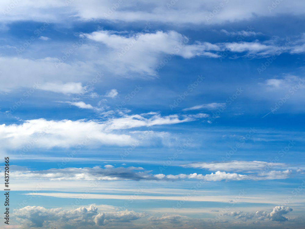 Blue sky with white clouds Blue sky with white clouds