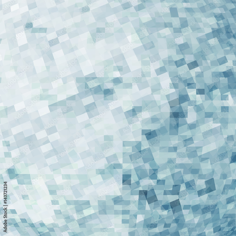 Pattern with transparent chaotic pixels on white background. Vector