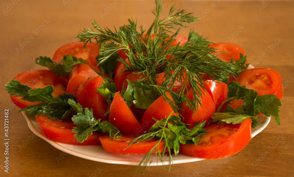 chopped tomatoes with herbs chopped tomatoes with herbs