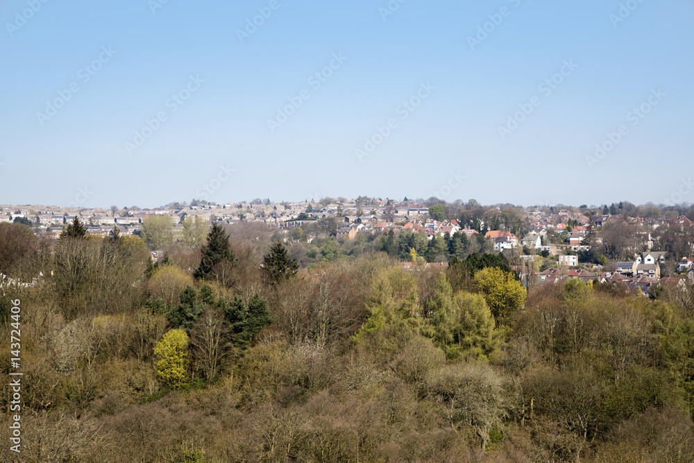 A view towards the Sheffield suburbs 