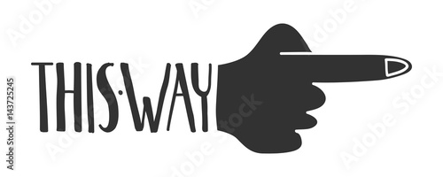 This way sign photo