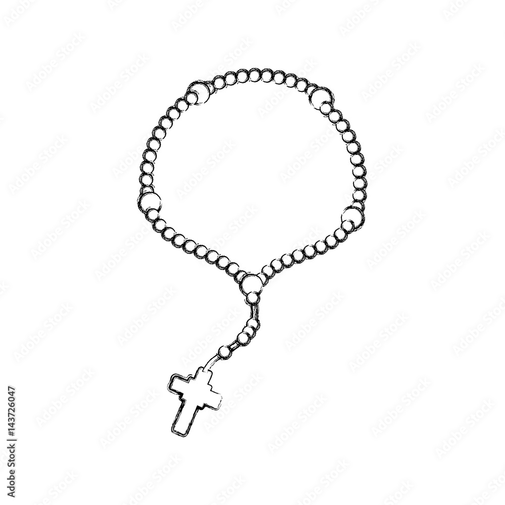 Rosary catholic faith icon vector illustration graphic design Rosary catholic faith icon vector illustration graphic design