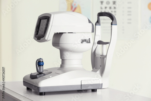 Modern tonometer in ophthalmologist's office