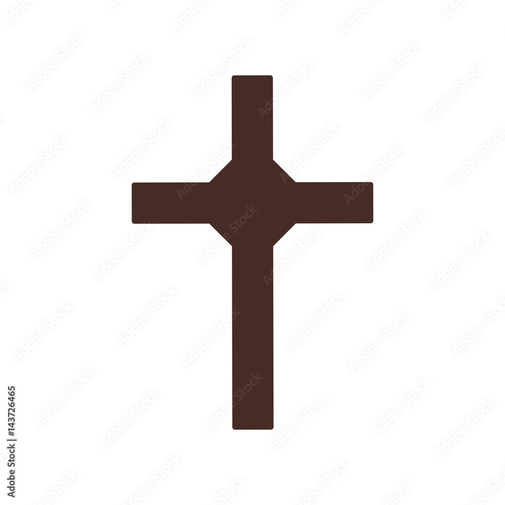 Christianity cross symbol icon vector illustration graphic design