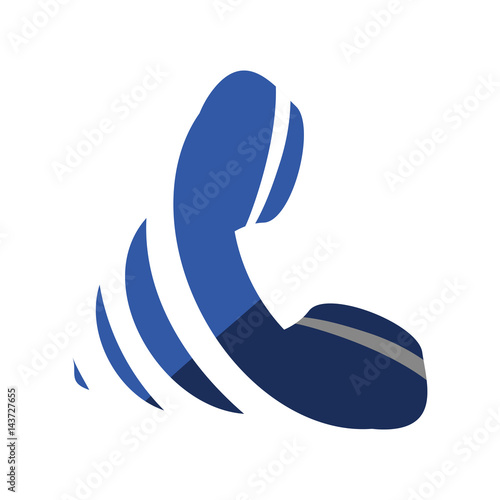 Telephone communication symbol icon vector illustration graphic design