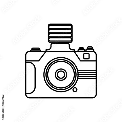 Photographic camera shutter icon vector illustration graphic design