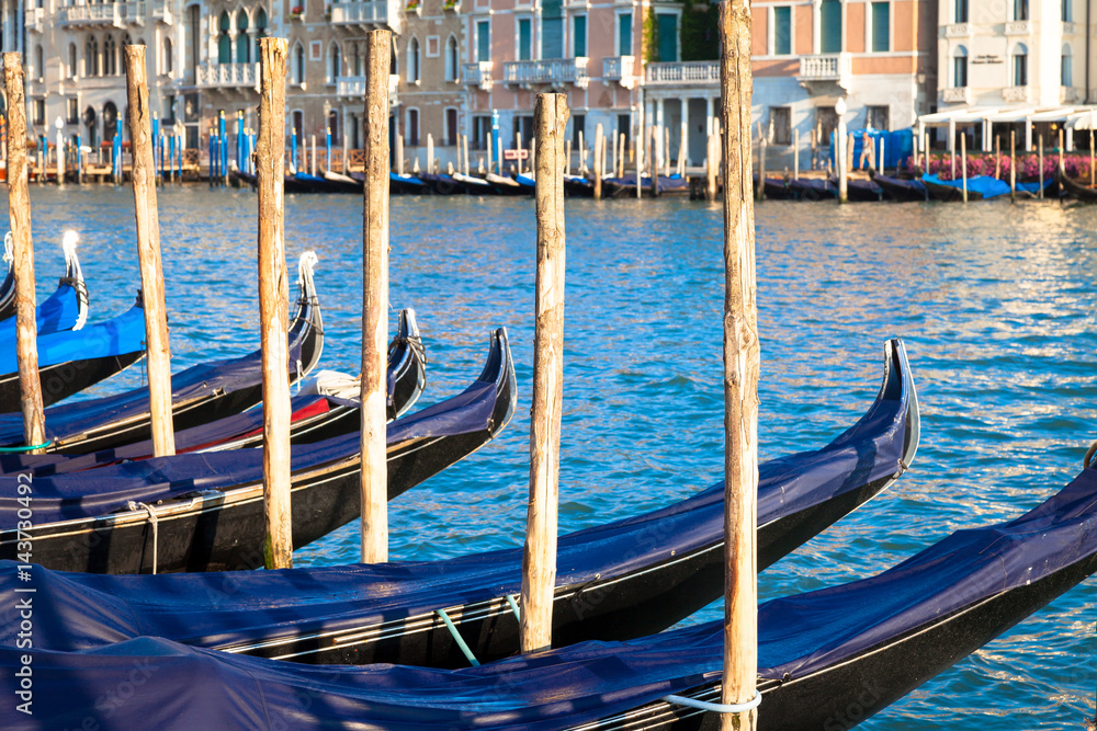 Venice, Gondolas detail