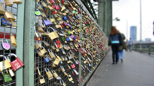 The bridge of lovers in Cologne