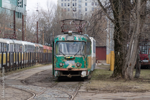 old tram in the Park