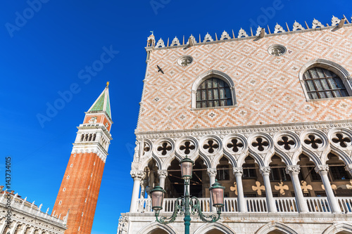 Doge's Palace and Campanile in Venice