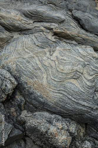 Εκτύπωση καμβά Swirling layers in gneiss bedrock of Harkness Park, Waterford, Connecticut