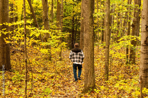Foto Autumn hiker