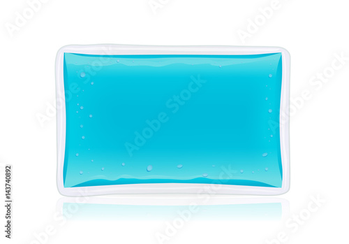 Cold pack gel isolated on white background. Illustration about first aid equipment.