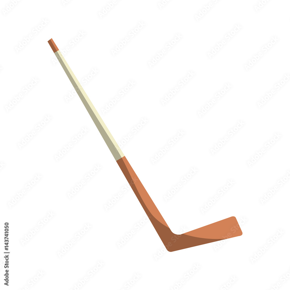 hockey stick icon over white background. colorful design. vector illustration hockey stick icon over white background. colorful design. vector illustration